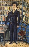Jacob Maentel Portrait of Dr.Christian Bucher oil painting on canvas